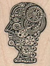 Steampunk Head Small 1 1/4 x 1 1/2-0