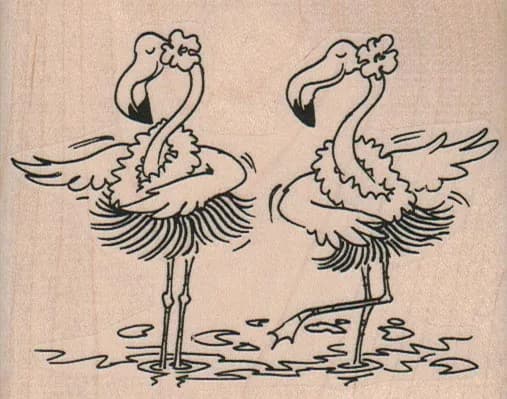Hula Flamingos 3 1/2 x 2 3/4-0