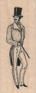 Victorian Man Plain Pants 1 x 2 1/4-0