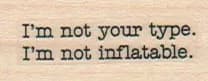 I'm Not Your Type 3/4 x 1 1/2-0