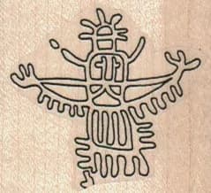 Petroglyph - Kachina Dancer 1 3/4 x 1 1/2-0