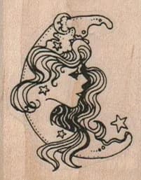 Moon Lady 1 1/2 x 1 3/4-0