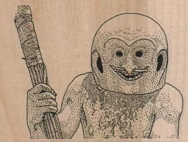 New Guinea Mudman (Large) 2 3/4 x 2-0