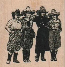 Rodeo Cowgirls (Small) 2 x 2-0