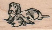 Two Beagle Dogs (Small) 1 x 1 1/2-0