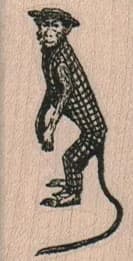 Monkey In Checked Suit 1 x 1 3/4-0