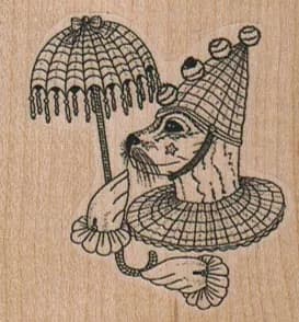 Circus Seal With Umbrella 2 x 2-0