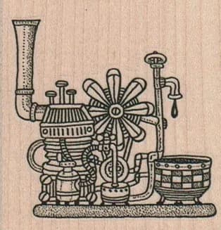 Steampunk Thingamajig 2 1/4 x 2 1/4-0