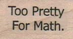Too Pretty For Math 3/4 x 1-0