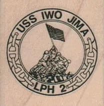 USS Iwo Jima 1 1/2 x 1 1/2-0