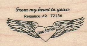 Love Station Postmark 1 1/4 x 2-0