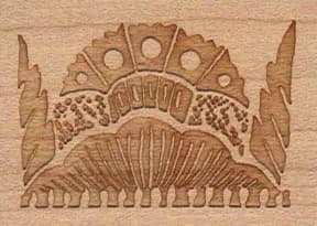 Stamp-a-Mania Carved Crown 1 1/2 x 2-0