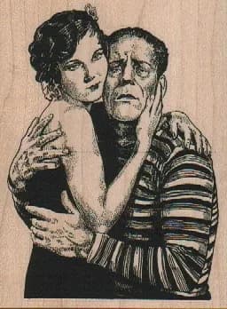 Hugging Lovers 2 3/4 x 3 1/2-0