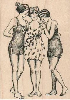 Vintage Swimsuit Trio 2 1/2 x 3 1/2-0
