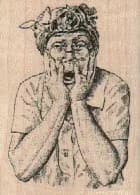 Horrified Lady 1 1/2 x 2-0