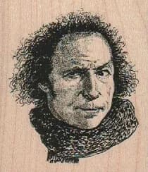 Frizzy Haired Man 2 1/4 x 2 1/2-0
