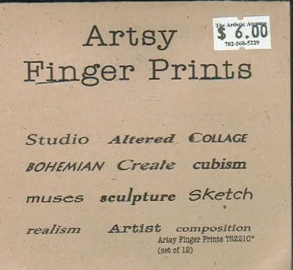 Finger Prints-Artsy Studio Unmounted Stamps-0