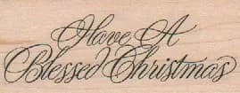 Have A Blessed Christmas 1 1/4 x 2 3/4-0