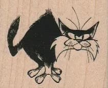Black And White Cat 2 1/4 x 1 3/4-0