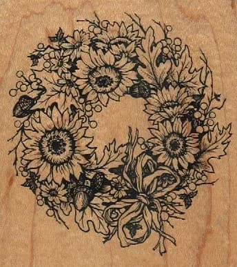 PSX K-1615 Acorn Wreath 3 3/4 x 4-0