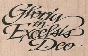 Gloria In Excelsis Deo 3 1/4 x 2-0