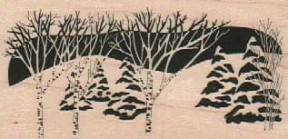 Winter Scene 1 3/4 x 3 1/4-0