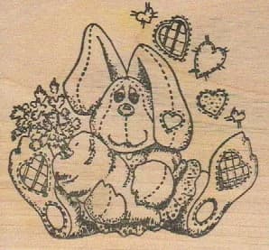 Stamp Affair Gould Creations Rabbit 3 x 3-0