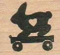 Bunny on Wagon 1 1/4 x 1 1/4-0