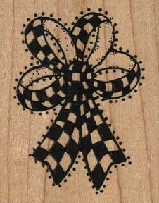 d.o.t.s N-185 Checkered Bow 2 1/2 x 3-0