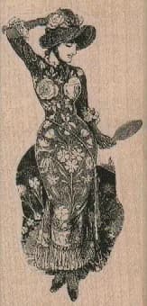 Lady With Mirror 1 3/4 x 3 1/2-0