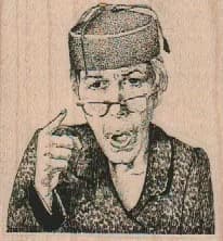 Angry Lady 2 1/4 x 2 1/4-0