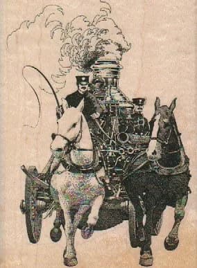 Vintage Fire Engine 3 x 4-0