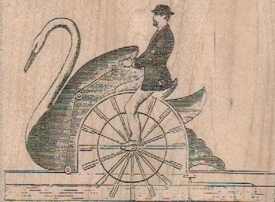 Steampunk SwanShip 4 1/4 x 3-0