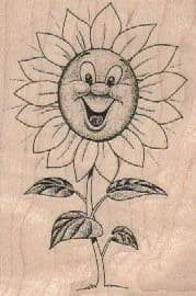 Happy Sunflower 2 x 2 3/4-0