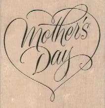 Mother's Day Heart 2 1/4 x 2 1/4-0