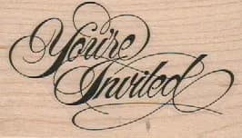 You're Invited 1 3/4 x 2 3/4-0