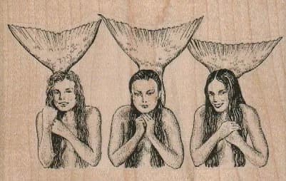 Mermaid Trio 4 1/4 x 2 3/4-0
