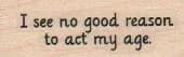 I See No Good Reason 3/4 x 1 3/4-0