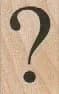 Large Question Mark 3/4 x 1-0