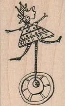Unicycle Lady 1 1/2 x 2 1/4-0