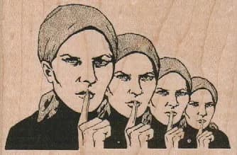Shhh Ladies 3 1/2 x 2 1/4-0