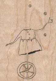 Headless Unicycle Juggler 2 x 2 3/4-0