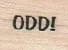 Odd 3/4 x 3/4-0
