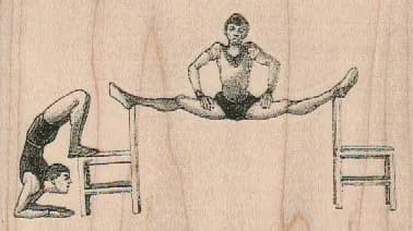 Contortionists On Chairs 4 x 2 1/4-0