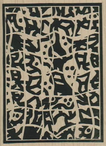 Rubber Nature Art Stamps Background 3 3/4 x 5-0