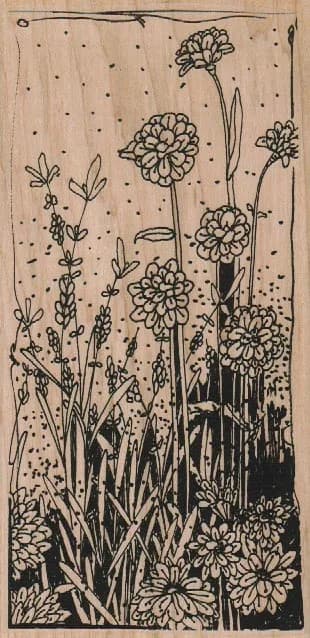 Flower Background 3 1/4 x 6 1/2-0