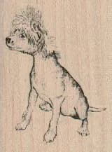 Sitting Dog 1 3/4 x 2 1/4-0