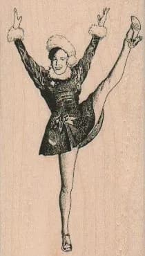 High Kick Lady 2 1/4 x 3 3/4-0