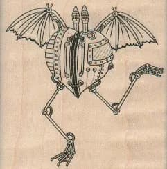 Steampunk Mobile Heart 2 1/2 x 2 1/2-0