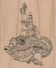 Steampunk Fish 2 x 2 1/4-0
